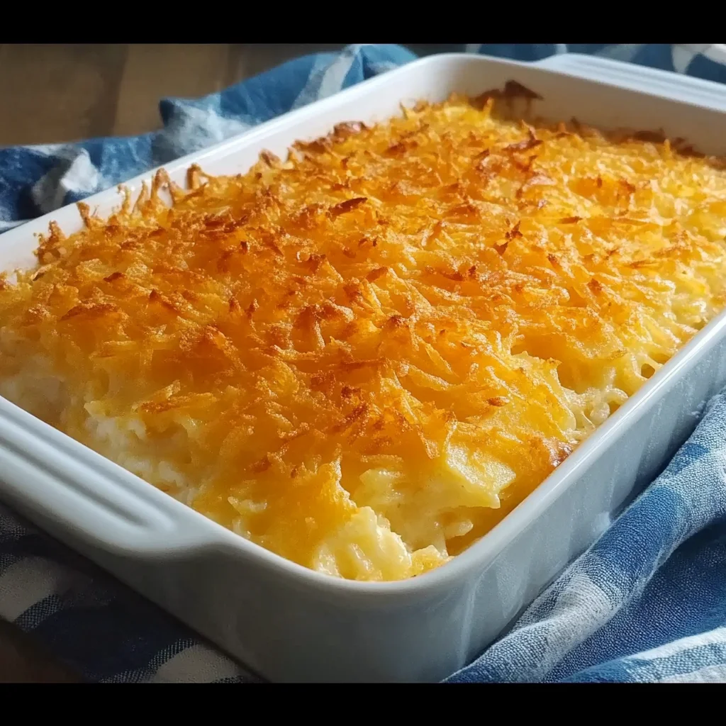 Cracker Barrel Hashbrown Casserole Recipe (Comforting and Cheesy!)