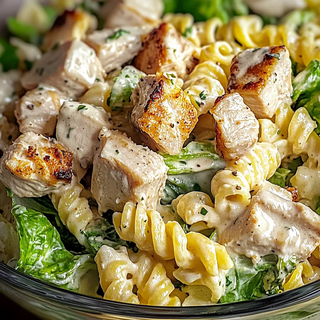 Creamy Chicken Caesar Pasta Salad Recipe (Easy and Delicious!)