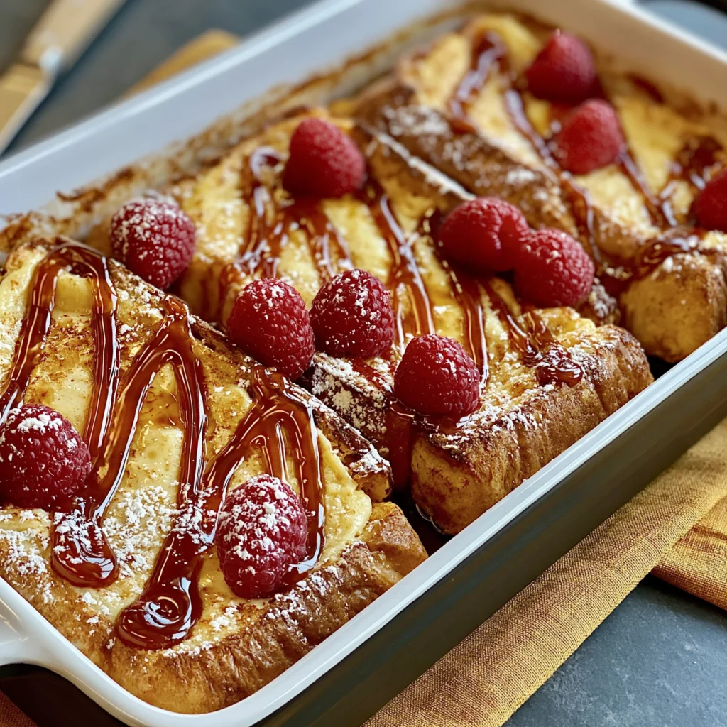 Creamy Custard French Toast Bake Recipe