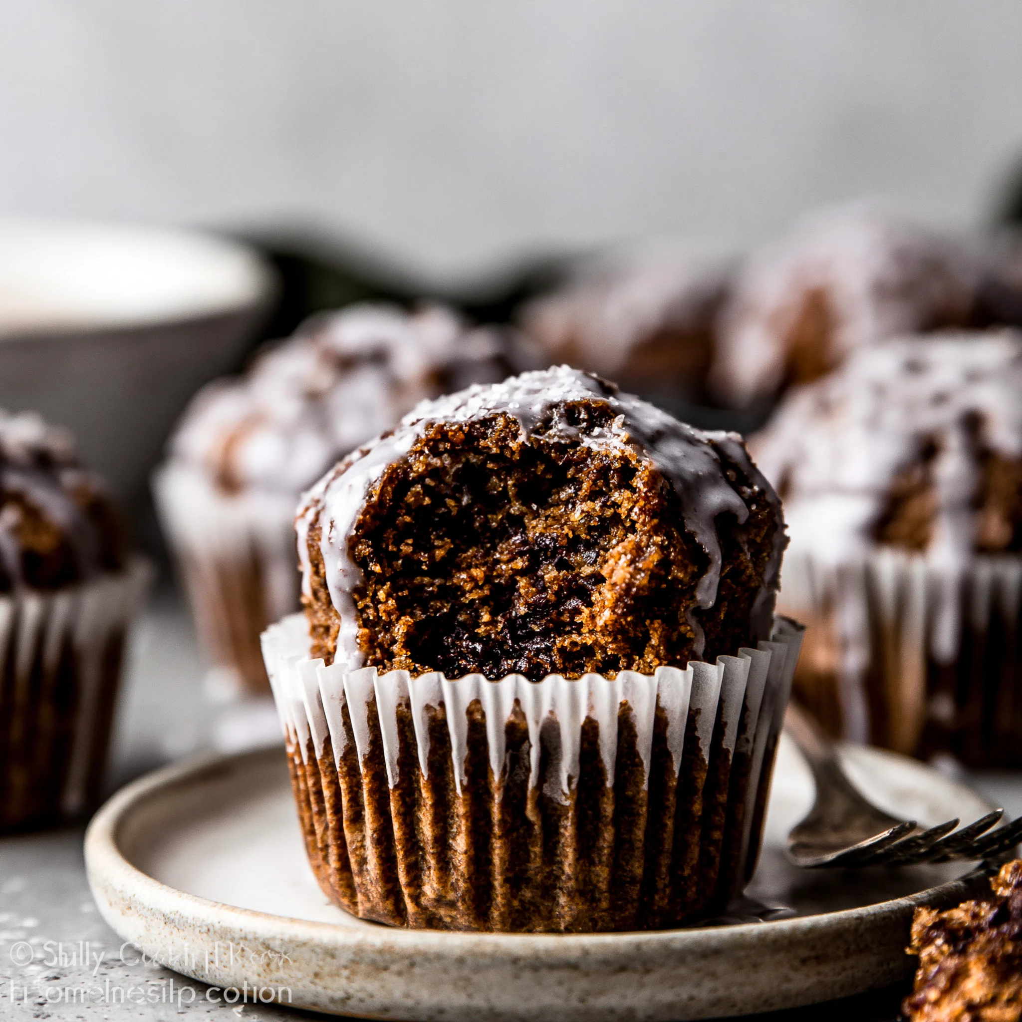 Dark Brown Sugar Gingerbread Muffins Recipe