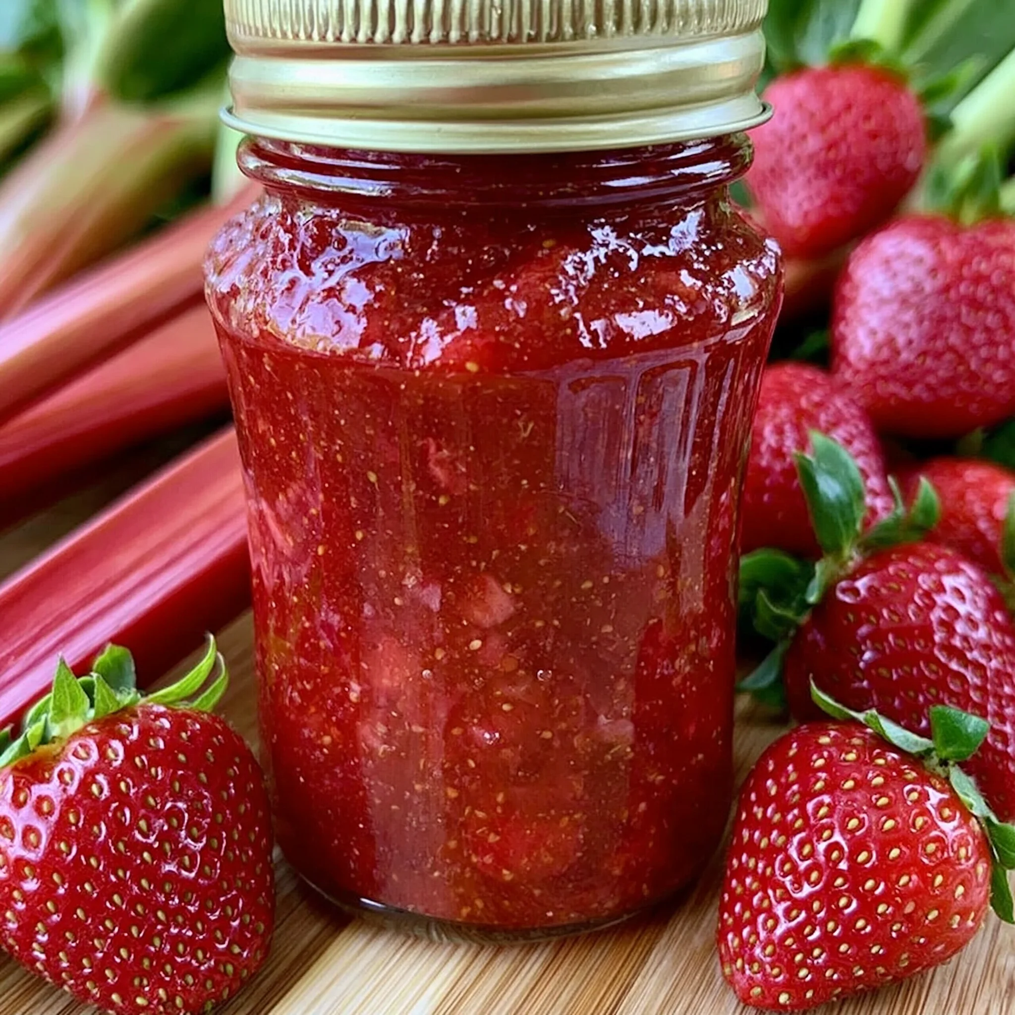 Easy Strawberry Rhubarb Jam Recipe