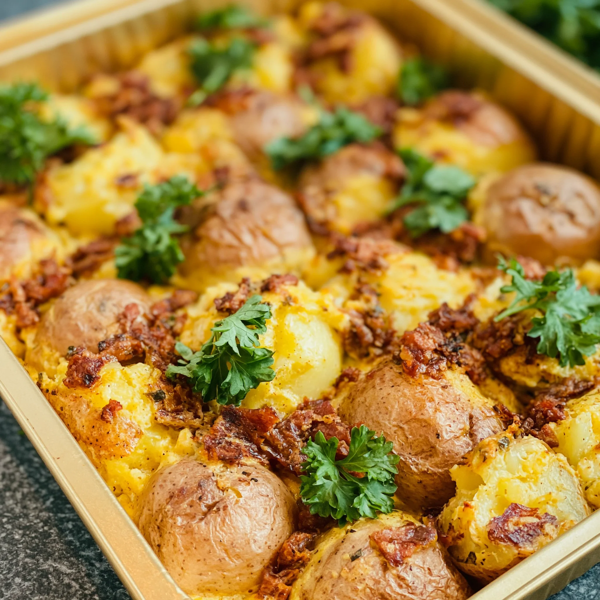 Garlic Butter Mississippi Mud Potatoes Recipe