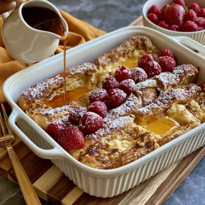 Golden Baked French Toast Casserole Recipe