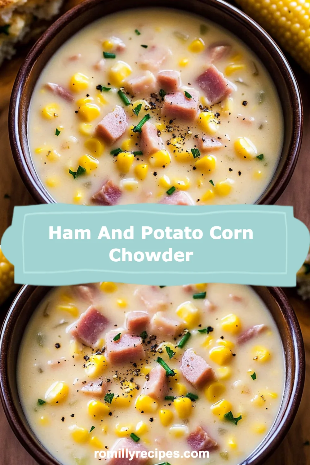 Ham and Potato Corn Chowder Recipe (Creamy and Comforting!)