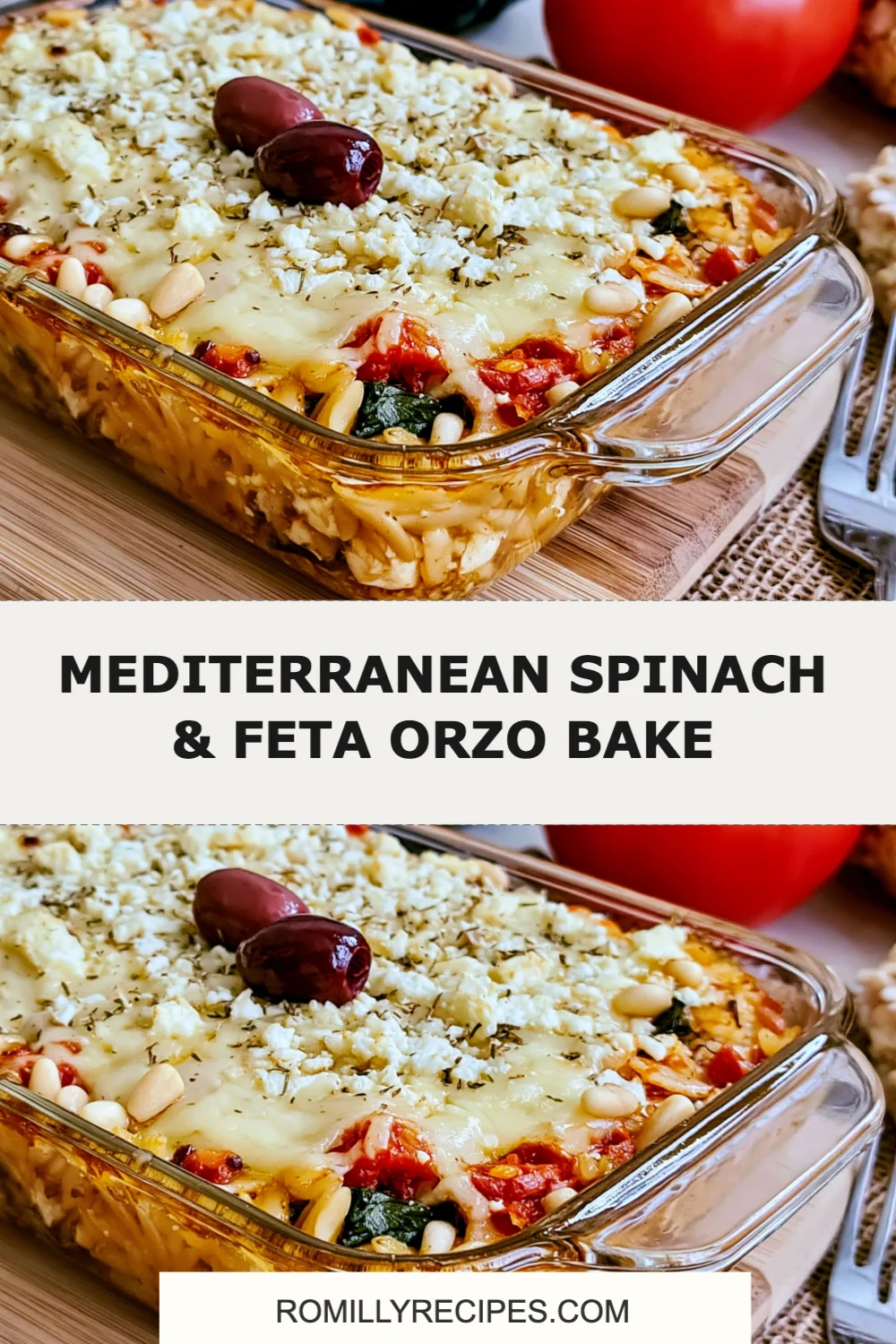 Delicious Mediterranean Spinach & Feta Orzo Bake Recipe You Need to Try Tonight!