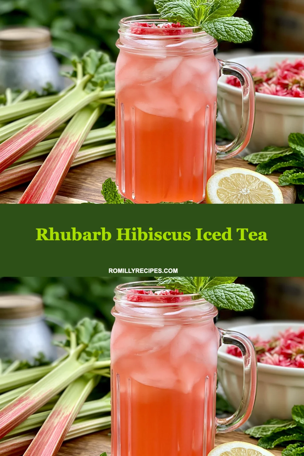 Refreshing Rhubarb Hibiscus Iced Tea Recipe Perfect for Summer Sipping and Gatherings!