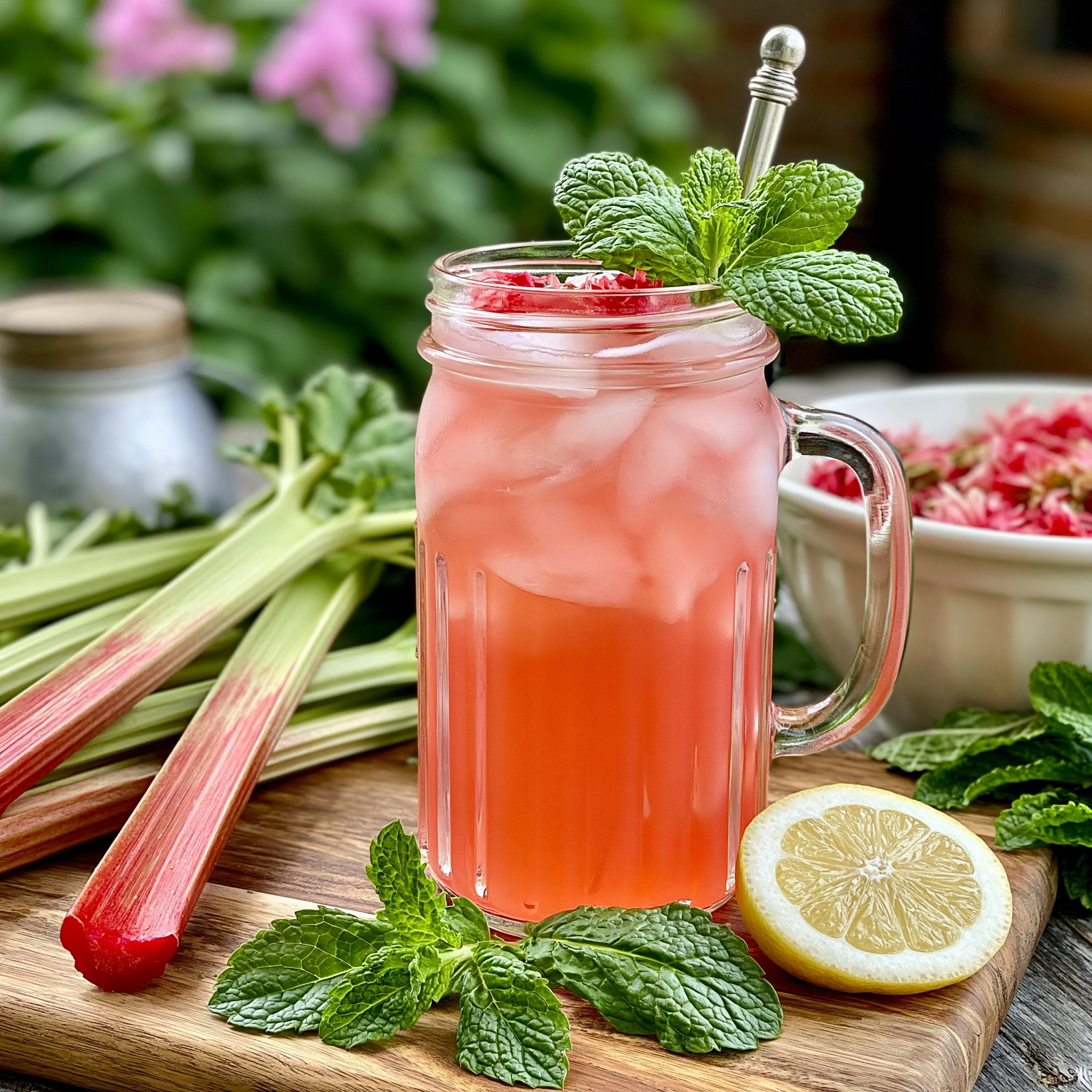Refreshing Rhubarb Hibiscus Iced Tea Recipe