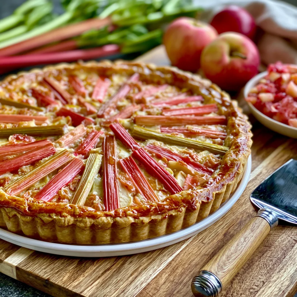 Rhubarb and Apple Tart Recipe (Deliciously Sweet and Tart!)