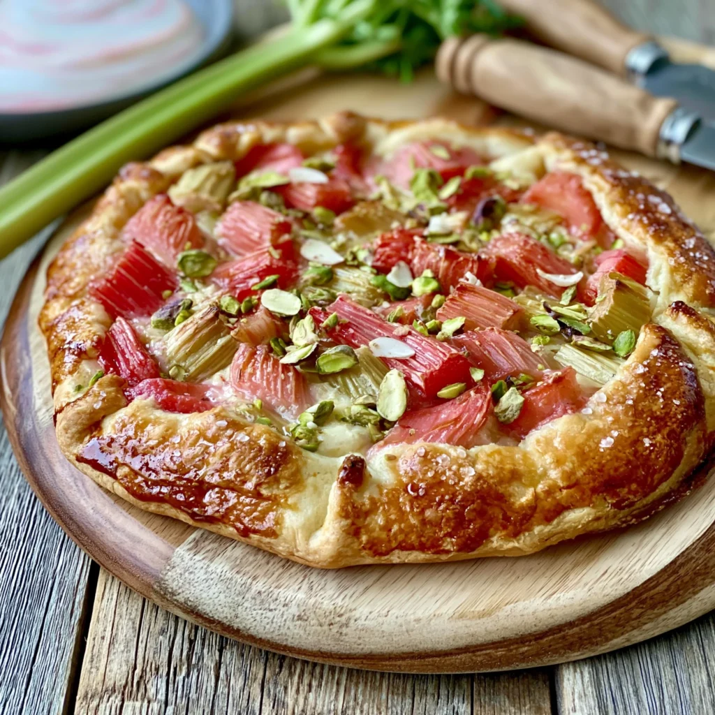 Rhubarb and Pistachio Galette Recipe (Rustic and Delicious!)
