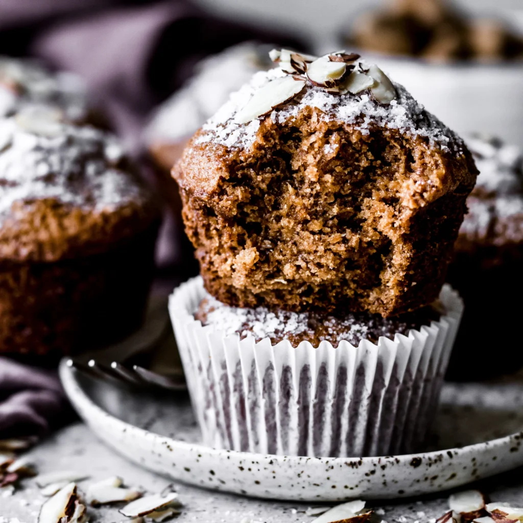 Roasted Almond Gingerbread Muffins Recipe