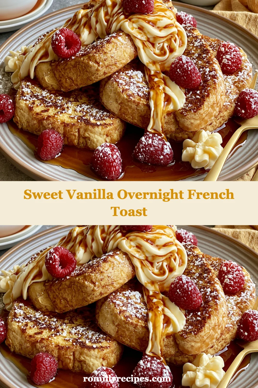 Delightful Sweet Vanilla Overnight French Toast for Effortless Mornings and Cozy Brunches!