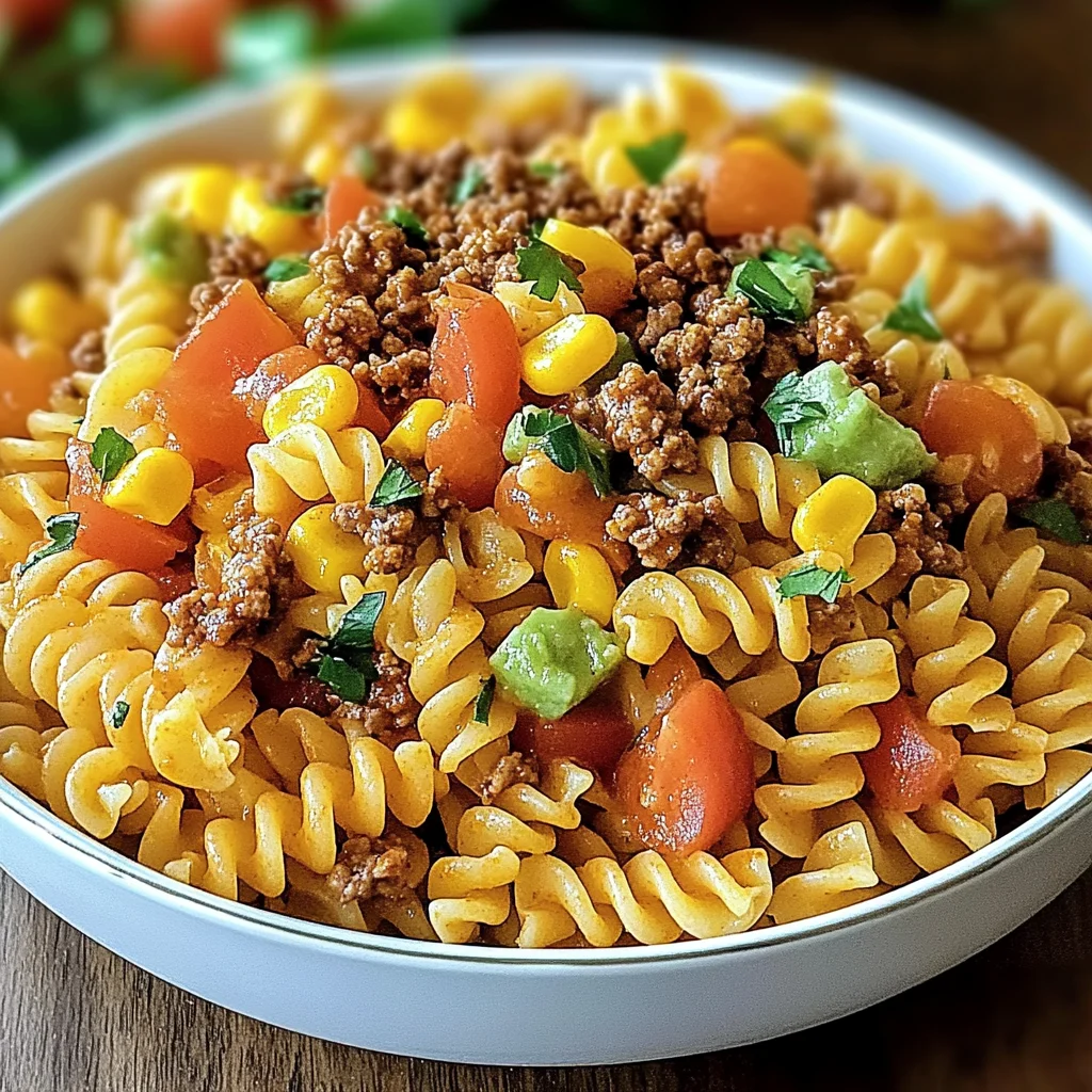 Taco Pasta Salad with Doritos Crunch Recipe