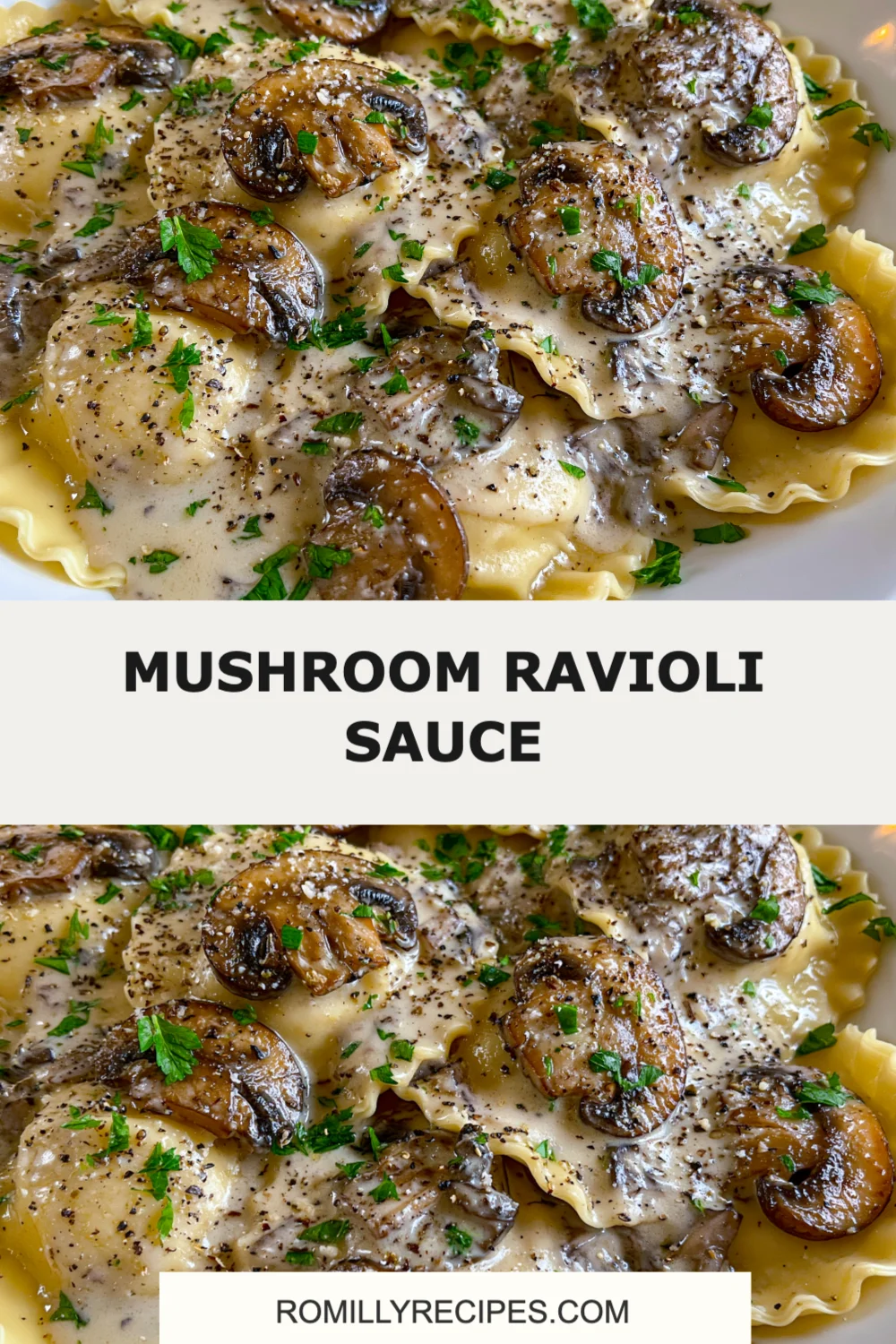 Indulge in Rich and Creamy Mushroom Ravioli Sauce for a Gourmet Dinner at Home!