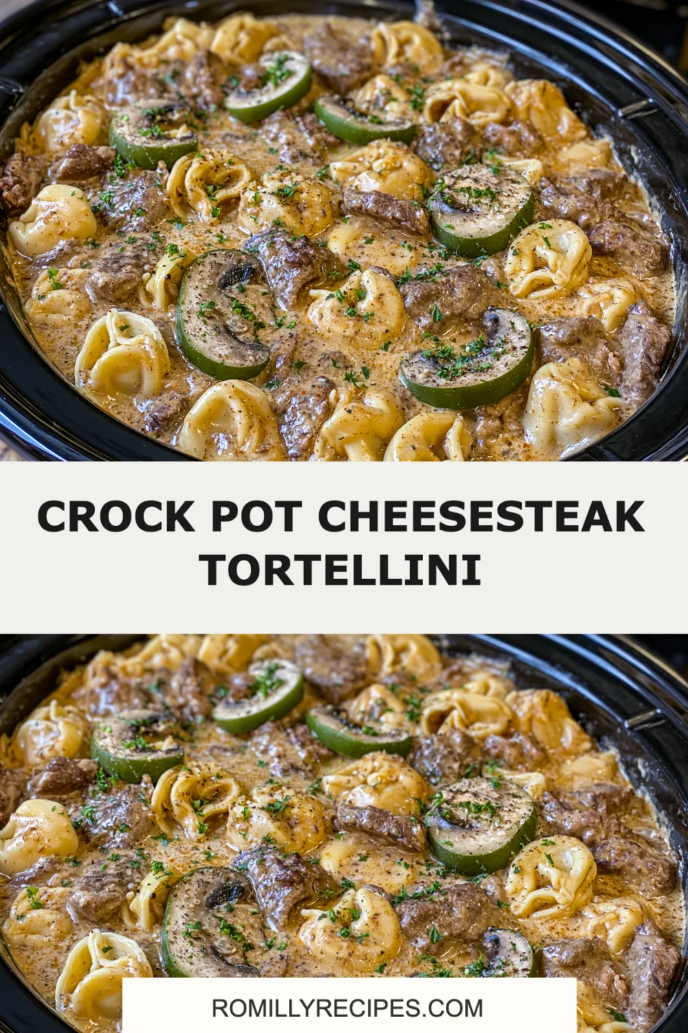 Easy Crock Pot Cheesesteak Tortellini Recipe for a Comforting Family Meal