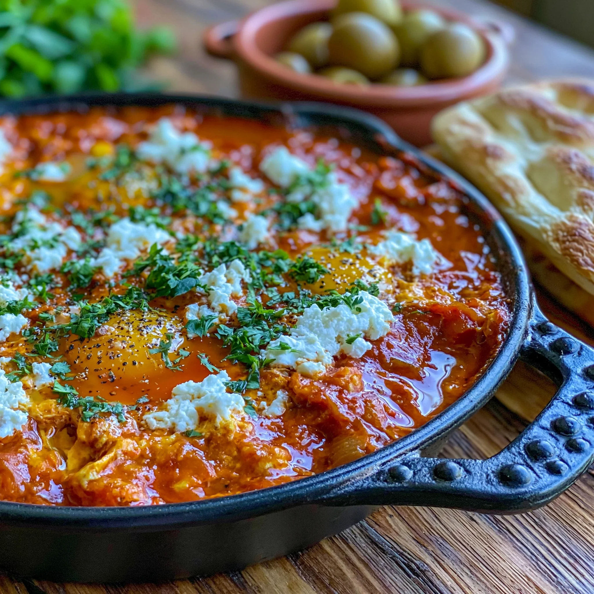 Easy Stovetop Shakshuka with Feta Recipe for Cozy Meals