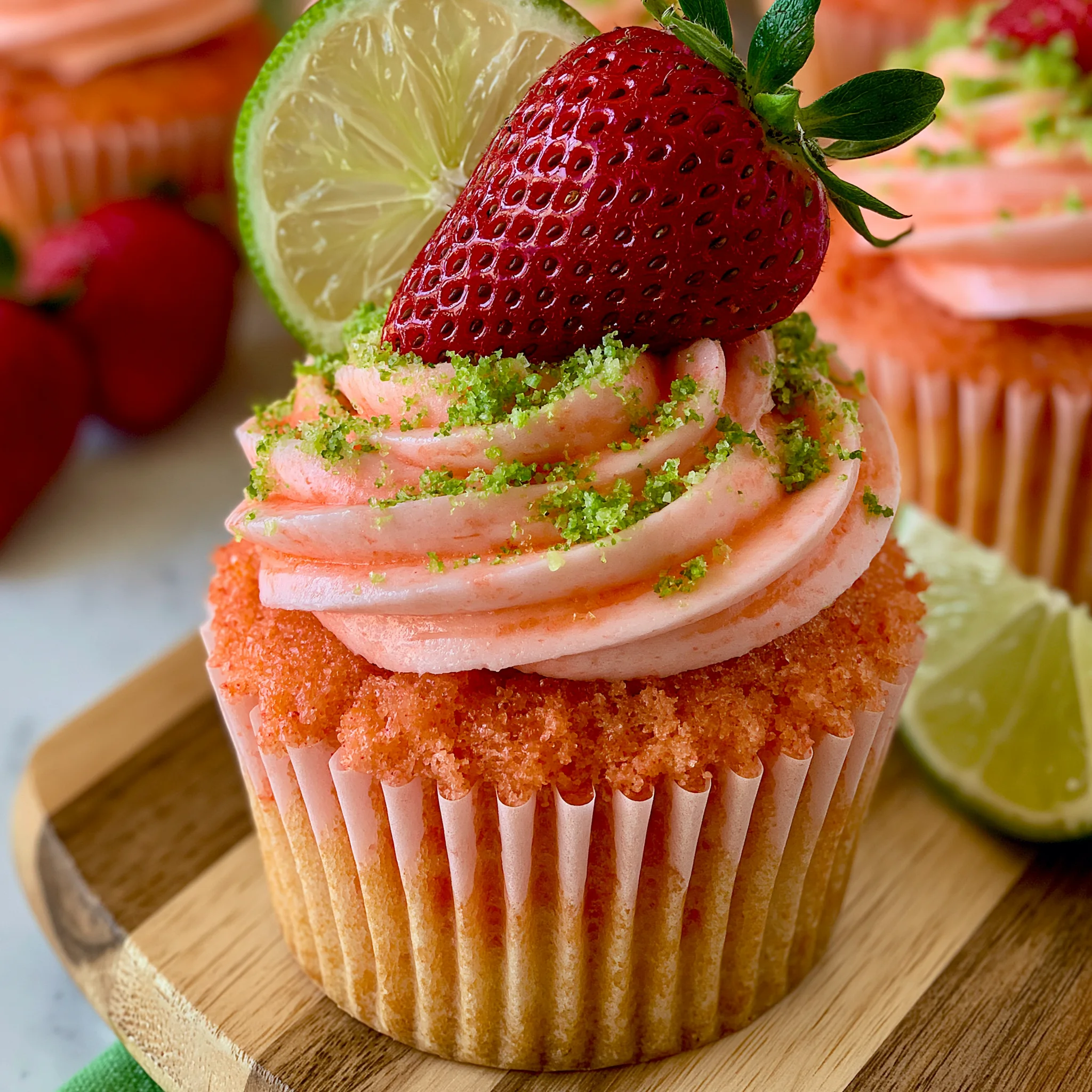Easy Strawberry Margarita Cupcake Recipe