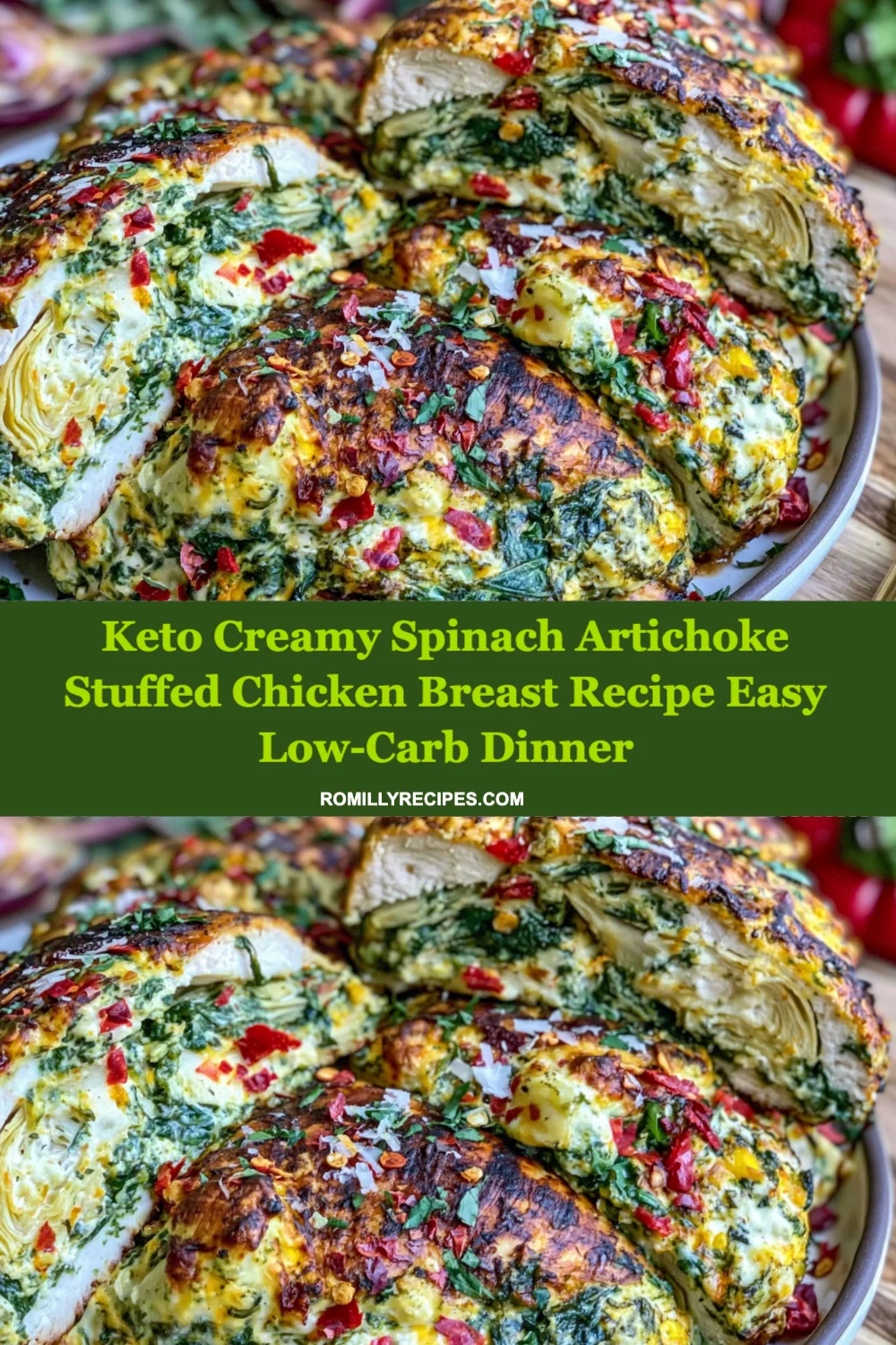 Keto Creamy Spinach Artichoke Stuffed Chicken Breast Recipe for a Quick Low-Carb Dinner!