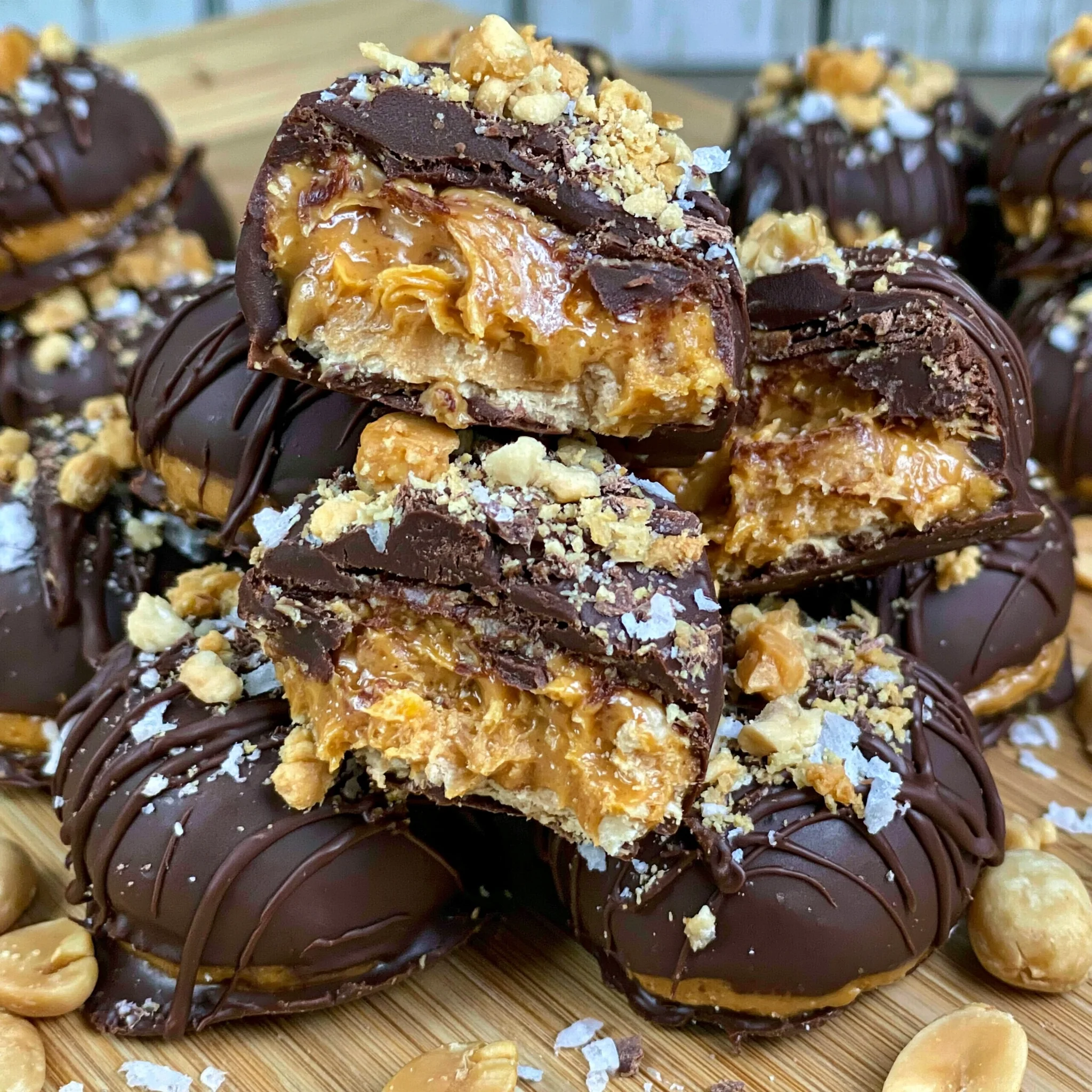Keto No-Bake Chocolate Peanut Butter Fat Bombs Recipe