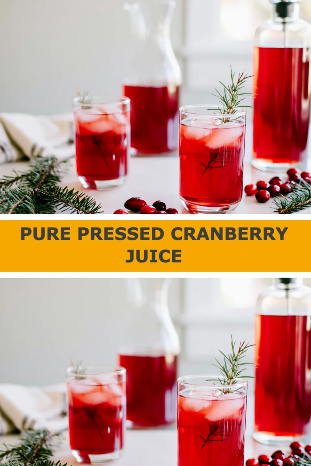 Homemade Pure Pressed Cranberry Juice: Refreshing Recipe with Health Benefits!