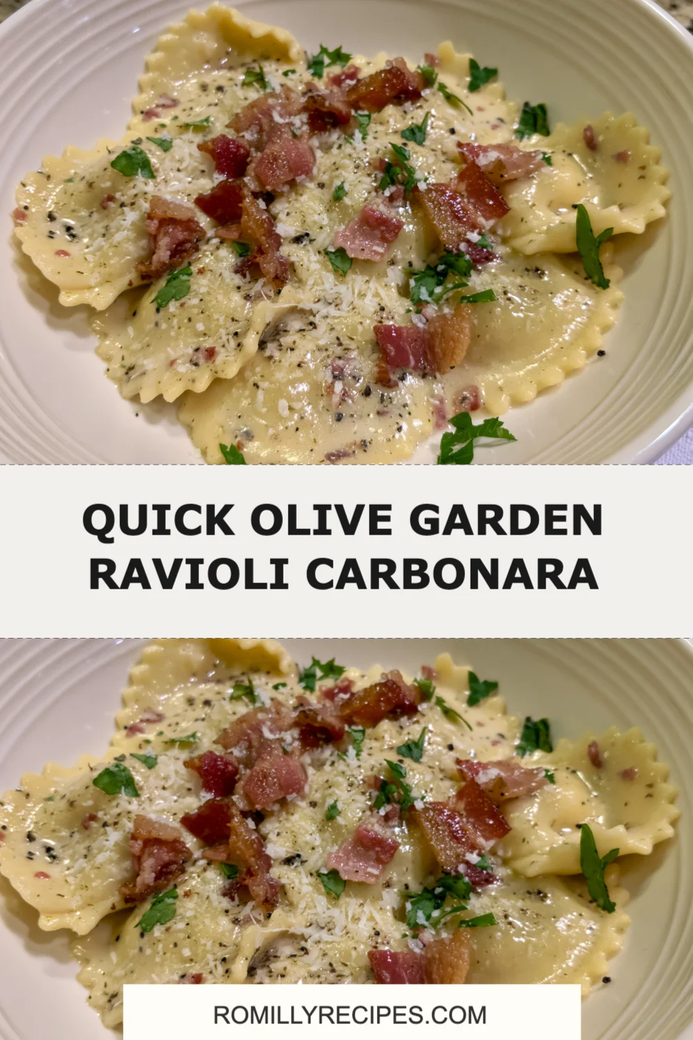 Quick Olive Garden Ravioli Carbonara: A Creamy Delight Ready in Under 30 Minutes!