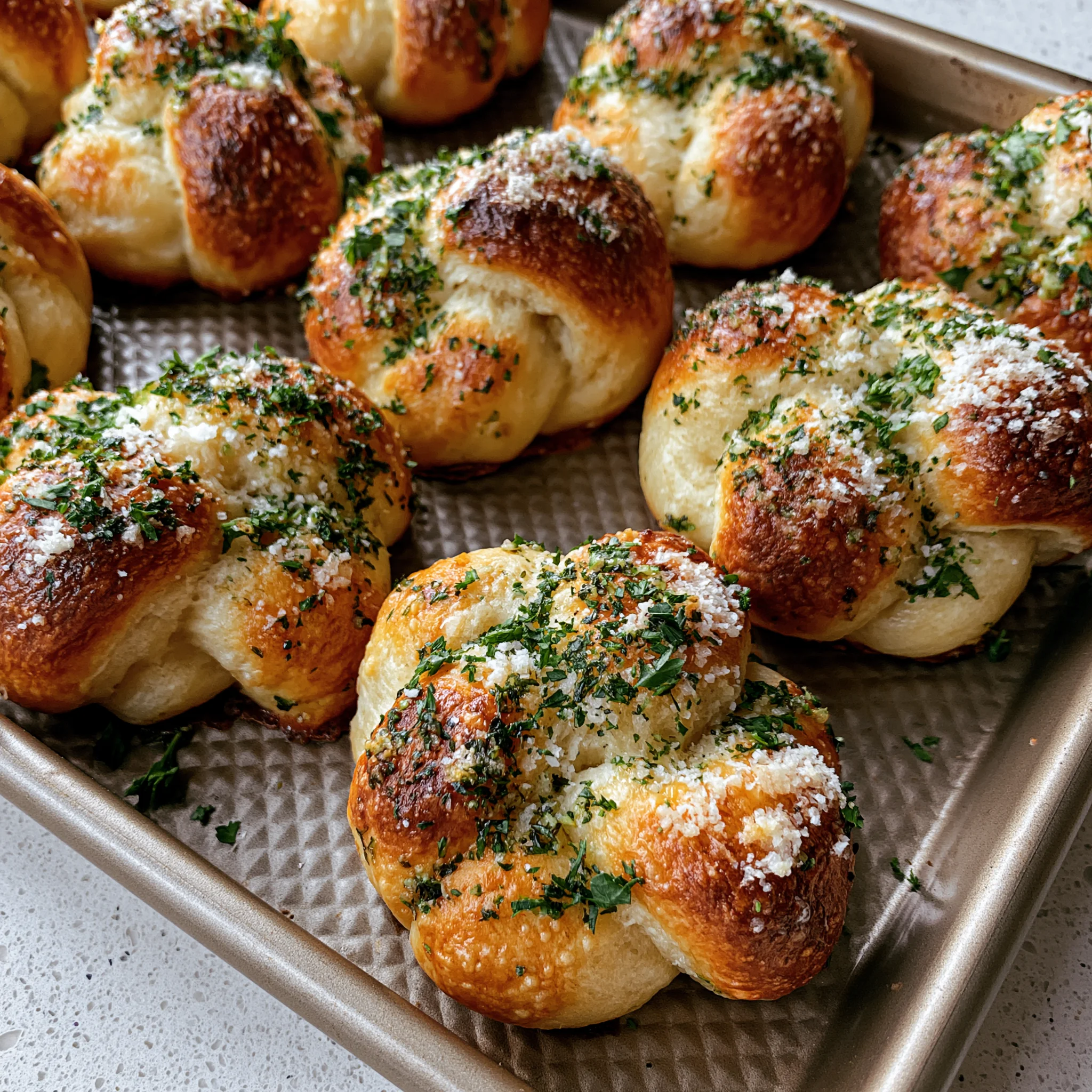 Quick Sourdough Discard Garlic Knots Recipe