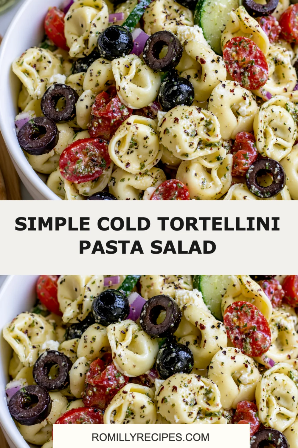 Refreshing Simple Cold Tortellini Pasta Salad Perfect for Summer Gatherings!