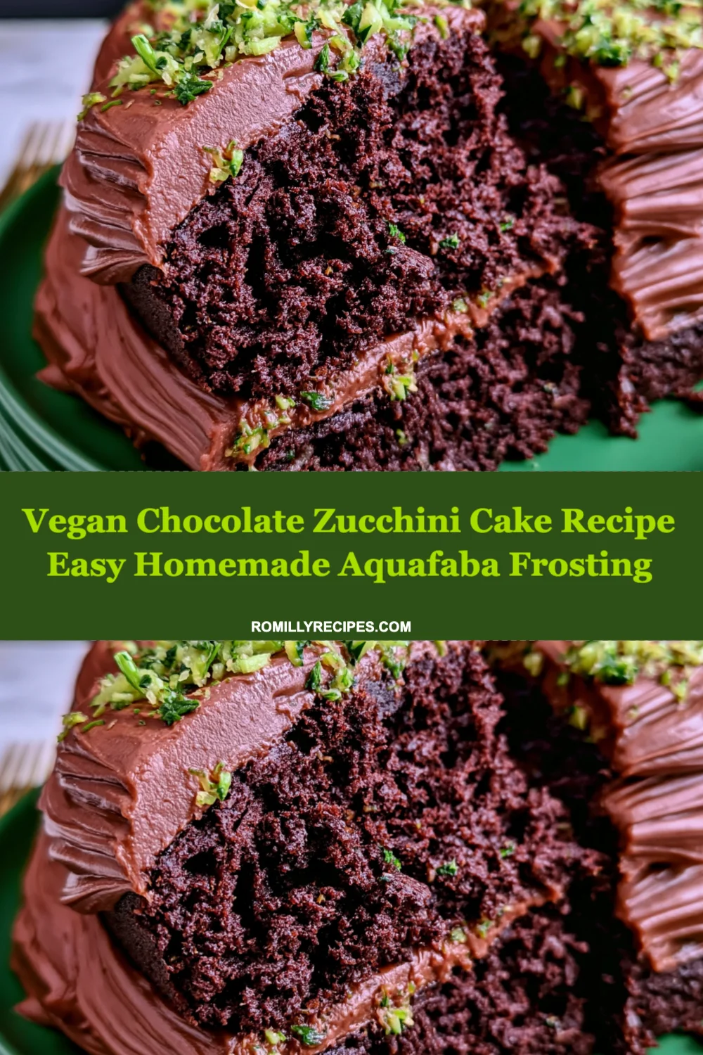 Indulge Guilt-Free with Vegan Chocolate Zucchini Cake and Easy Aquafaba Frosting Recipe!